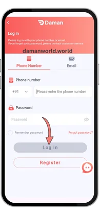 Daman Game Login